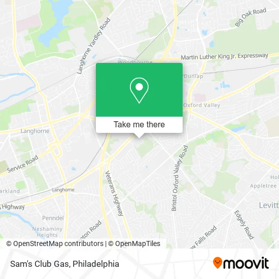 Mapa de Sam's Club Gas