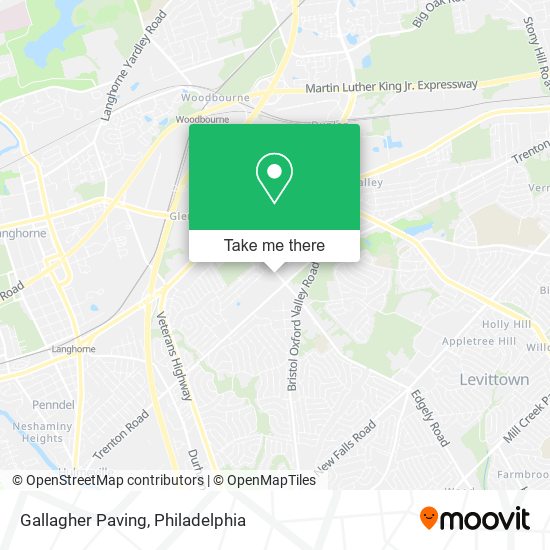 Mapa de Gallagher Paving