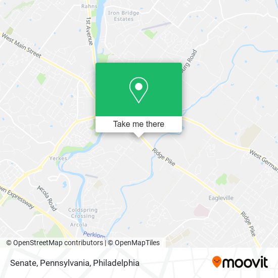 Mapa de Senate, Pennsylvania