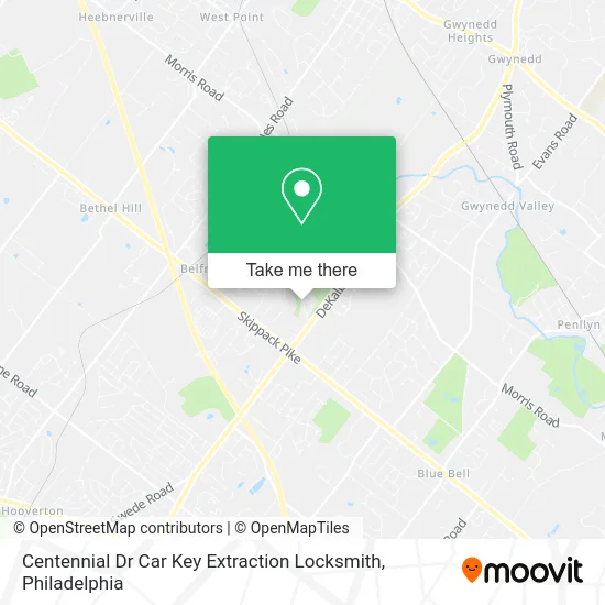 Centennial Dr Car Key Extraction Locksmith map