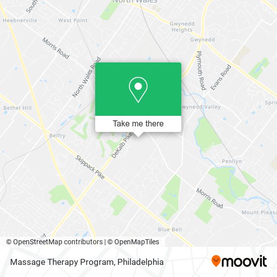 Massage Therapy Program map