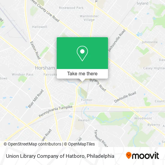 Union Library Company of Hatboro map