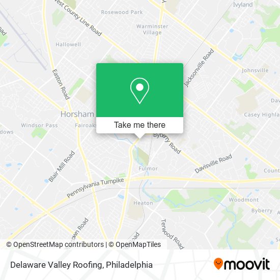 Mapa de Delaware Valley Roofing