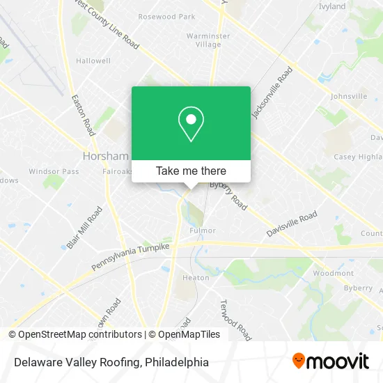 Delaware Valley Roofing map