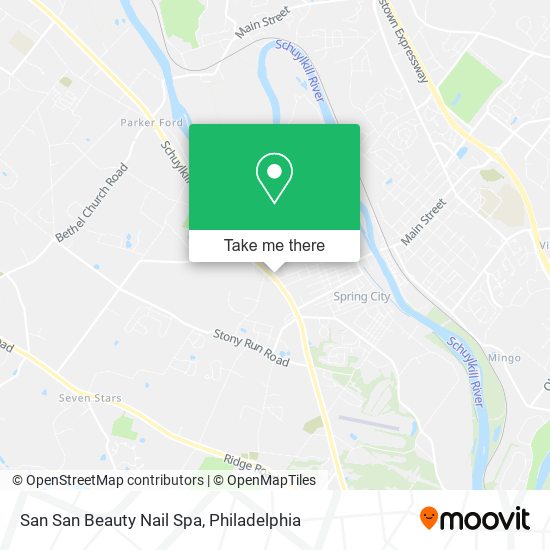 San San Beauty Nail Spa map