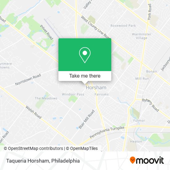 Mapa de Taqueria Horsham