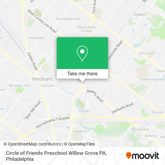 Mapa de Circle of Friends Preschool Willow Grove PA