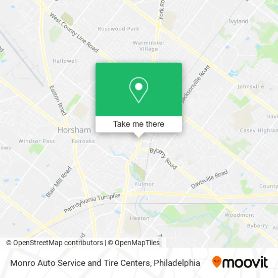 Monro Auto Service and Tire Centers map
