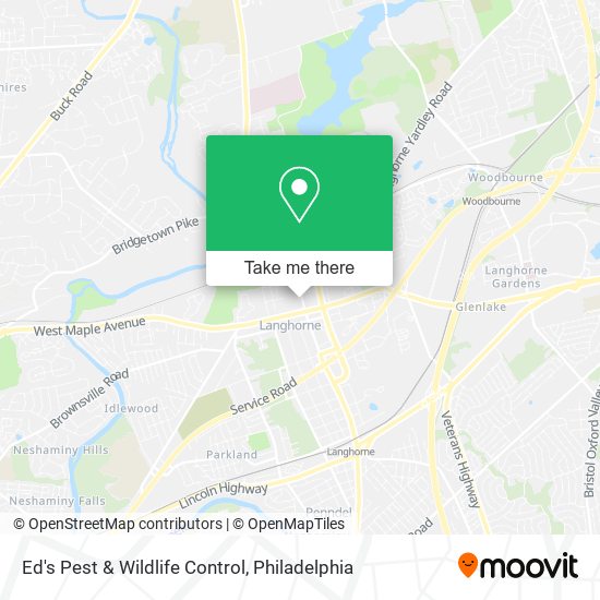 Mapa de Ed's Pest & Wildlife Control