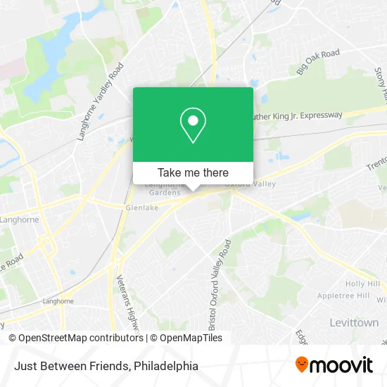 Just Between Friends map