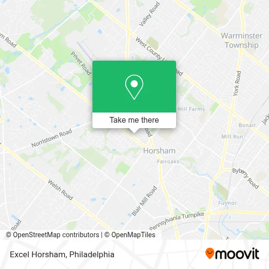 Excel Horsham map