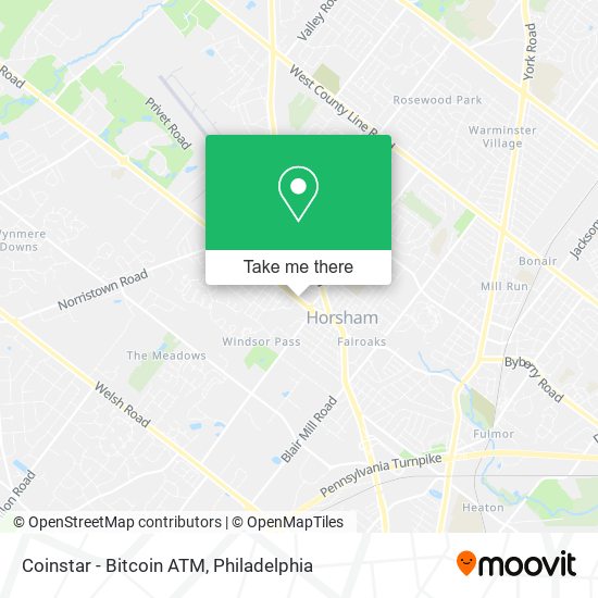 Mapa de Coinstar - Bitcoin ATM