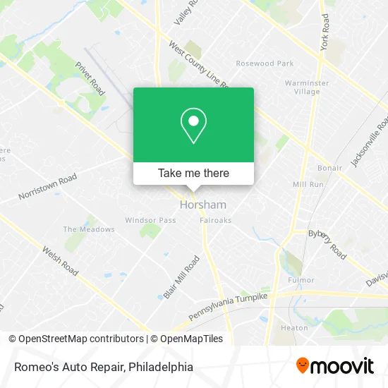 Romeo's Auto Repair map