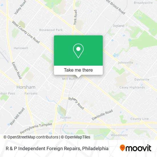 Mapa de R & P Independent Foreign Repairs