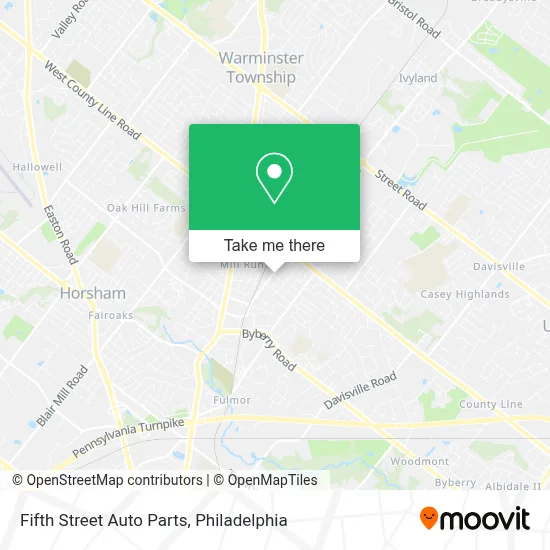 Fifth Street Auto Parts map
