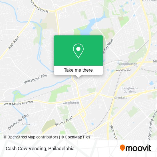 Cash Cow Vending map