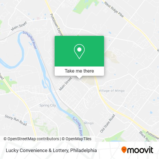 Lucky Convenience & Lottery map