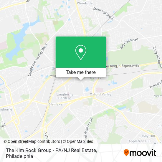 Mapa de The Kim Rock Group - PA / NJ Real Estate