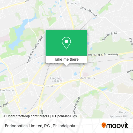 Endodontics Limited, P.C. map