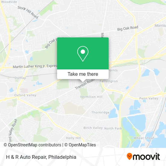 H & R Auto Repair map