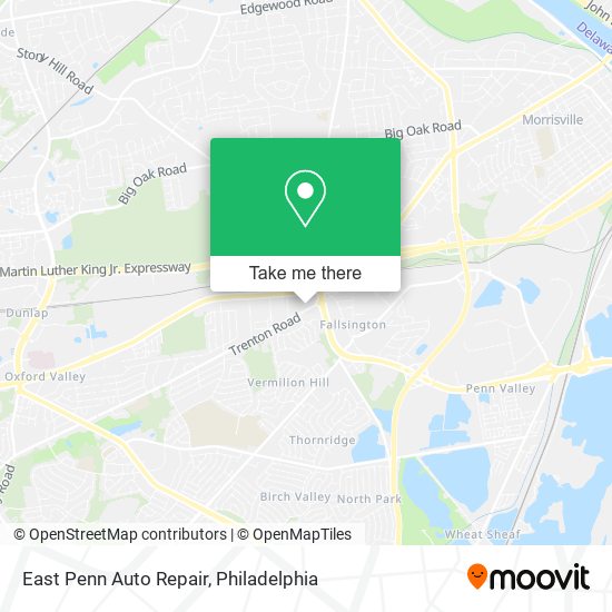 Mapa de East Penn Auto Repair