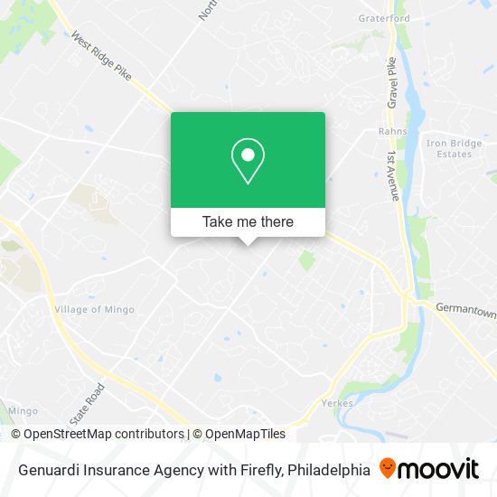 Genuardi Insurance Agency with Firefly map