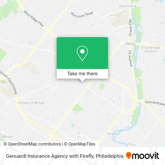 Genuardi Insurance Agency with Firefly map