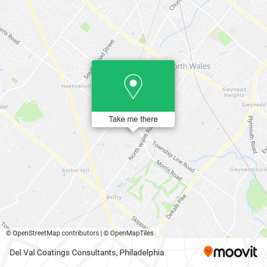 Del Val Coatings Consultants map