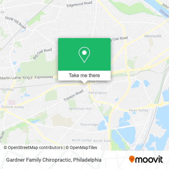Gardner Family Chiropractic map