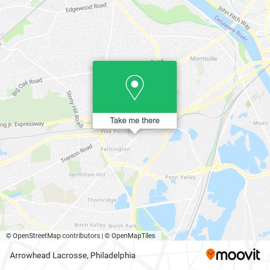 Mapa de Arrowhead Lacrosse
