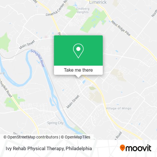 Ivy Rehab Physical Therapy map