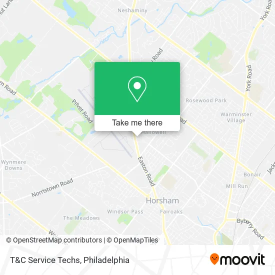 T&C Service Techs map