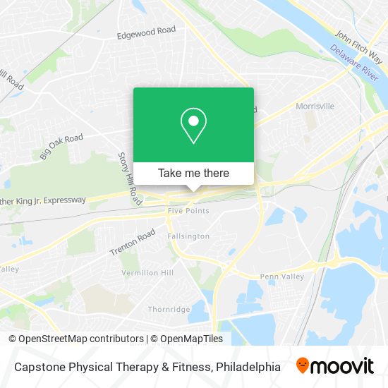 Capstone Physical Therapy & Fitness map