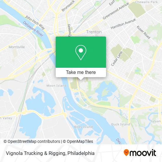 Vignola Trucking & Rigging map