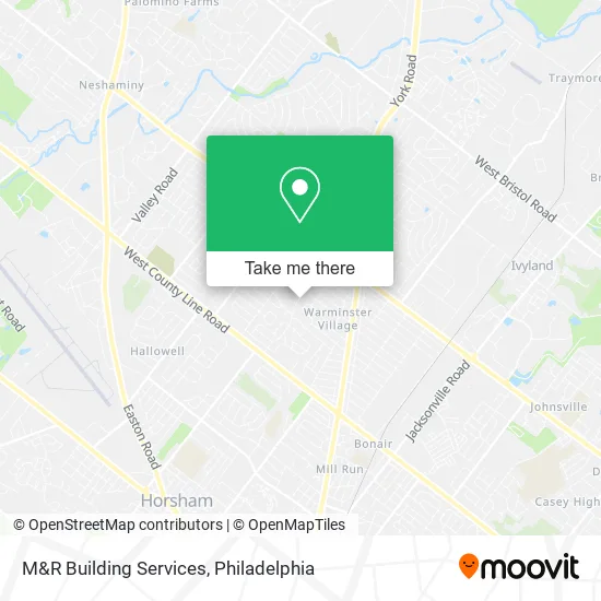 M&R Building Services map