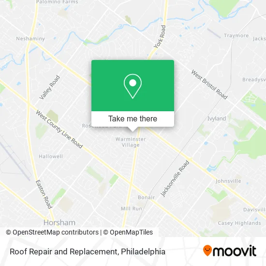 Roof Repair and Replacement map