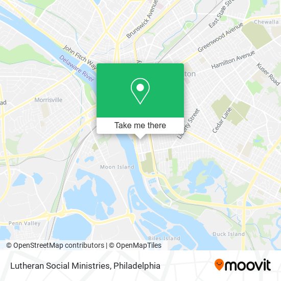 Lutheran Social Ministries map