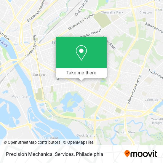 Precision Mechanical Services map
