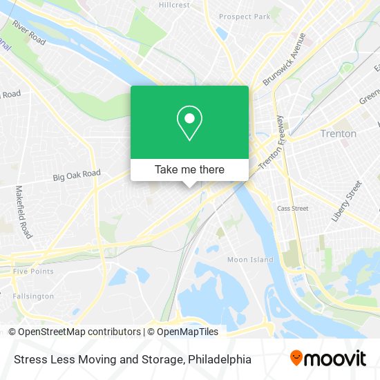 Stress Less Moving and Storage map