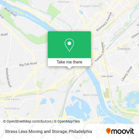 Stress Less Moving and Storage map