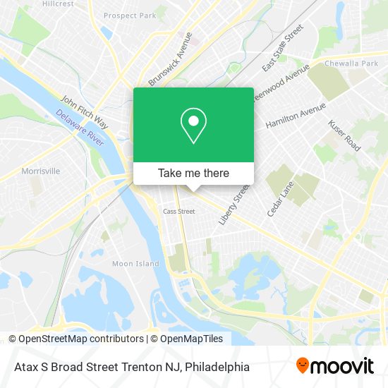 Mapa de Atax S Broad Street Trenton NJ