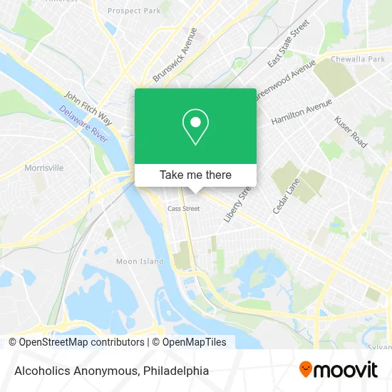 Alcoholics Anonymous map