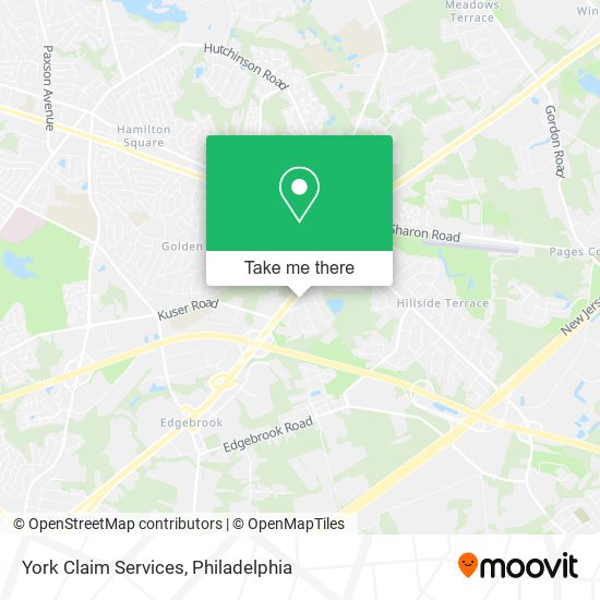 York Claim Services map