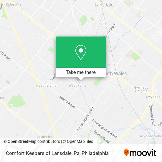 Comfort Keepers of Lansdale, Pa map