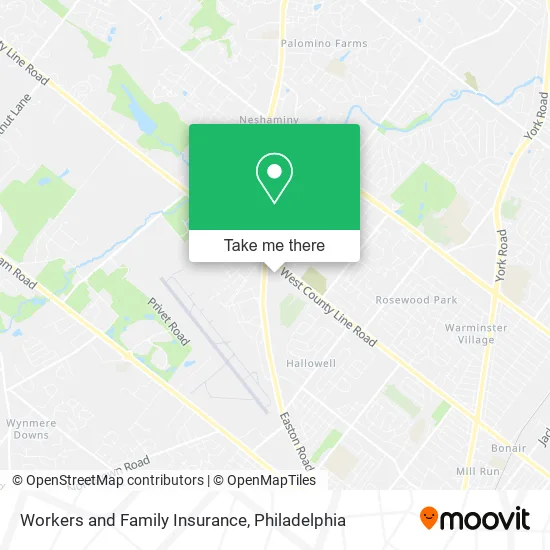 Workers and Family Insurance map