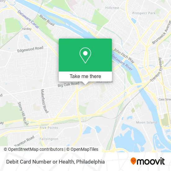 Debit Card Number or Health map