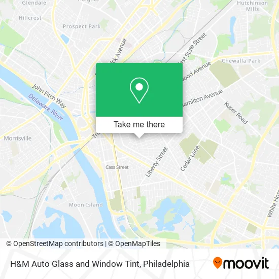 H&M Auto Glass and Window Tint map