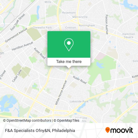 Mapa de F&A Specialists Ofny&N