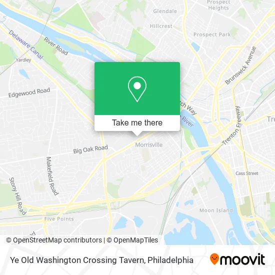 Ye Old Washington Crossing Tavern map