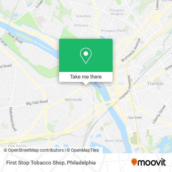 First Stop Tobacco Shop map